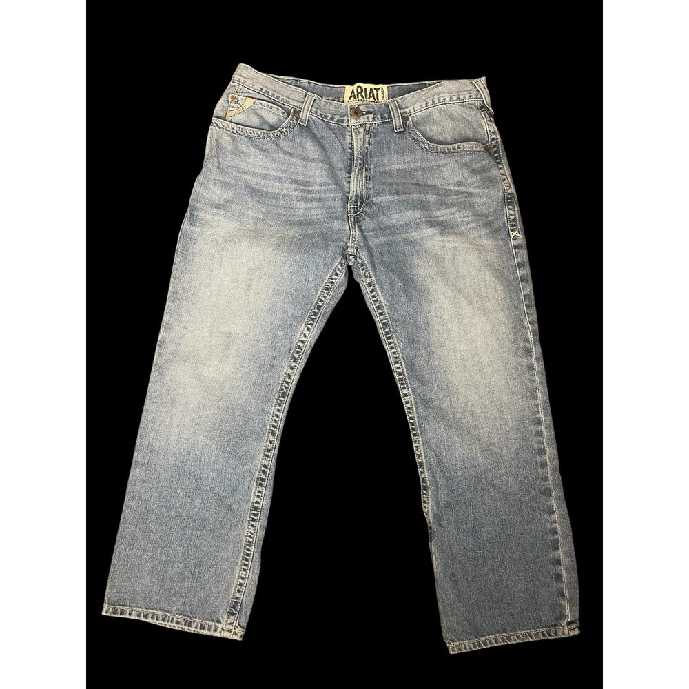 Ariat M4 Low Rise Boot Cut Denim Jeans Mens 38X30 Relaxed  Western Cowboy Work